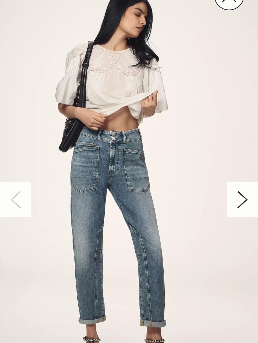 ANTHROPOLOGIE Pilcro The Wanderer Mid Rise Relaxed Jeans medium wash Size 29